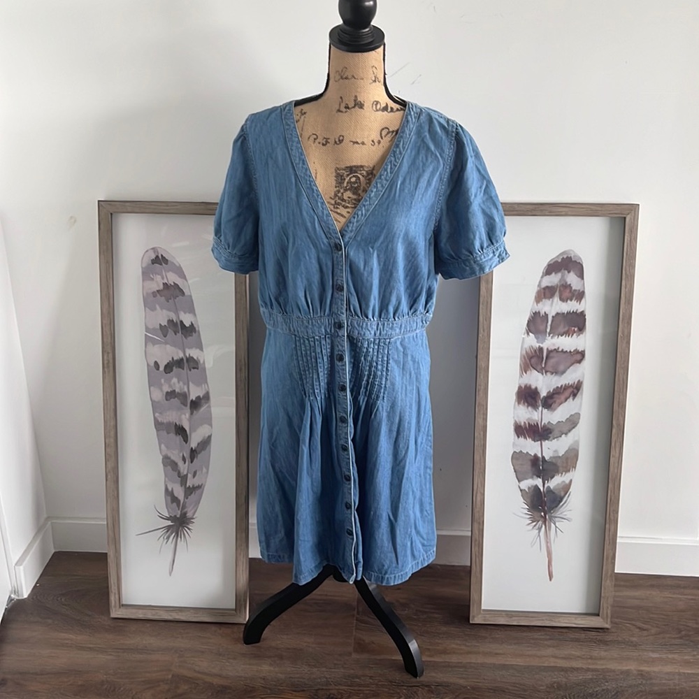 Madewell Blue Midi Dress